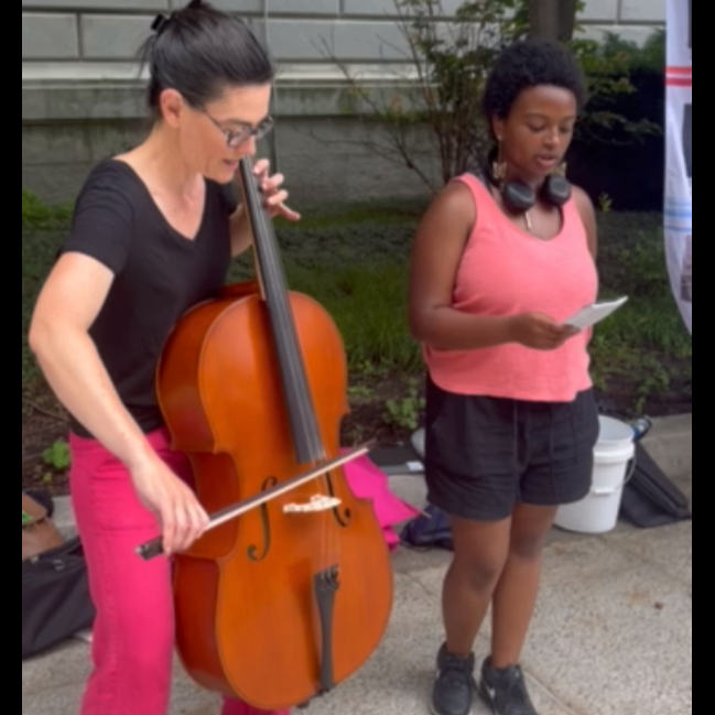 August 10th: One of our many talented musicians returns with a cello, to be accompanied by vocals from a teenager in the METCO group visiting the State House today. The METCO instructor also informed us that the program unfortunately does not have any climate-related workshops.